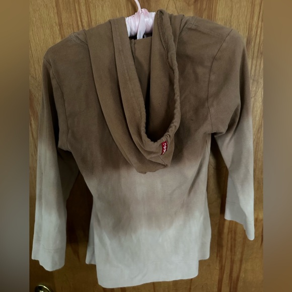 Hard Tail brown,cream,tan tie dye hoodie sweater set with tank top size M - Picture 3 of 6